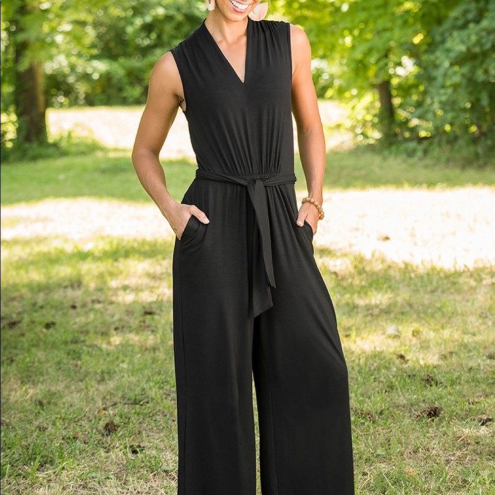 Matilda Jane Power Pose Black Romper XS Jumpsuit